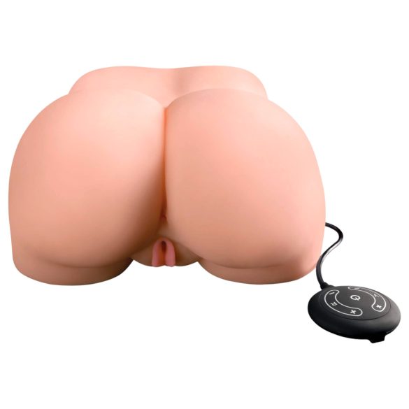 PDX Elite Milk Me Silly - вибриращ торс мастурбатор (натурален)