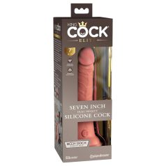  King Cock Elite - реалистично дилдо с вакуумна основа 18см - телесен цвят