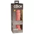 King Cock Elite 8 - реалистично дилдо с вендуза - 20см - телесен цвят