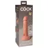 King Cock Elite 6 - вибратор с вендуза (15 см) - телесен цвят