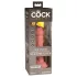 King Cock Elite 6 - вибратор с вендуза (15 см) - телесен цвят