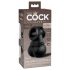 Кing Cock Crown Jewels - вибриращ пръстен за пенис (черен)