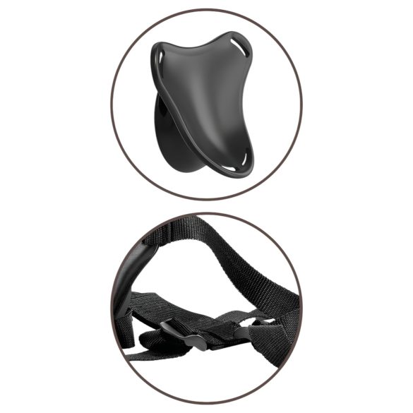 King Cock Elite Beginner's - страп-он за начинаещи (естествен цвят)