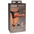 King Cock Elite Comfy - Комфортно поставящ се дилдо с колан (тъмен нюанс)