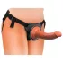 King Cock Elite Comfy - страп-он дилдо с колан - тъмен телесен цвят