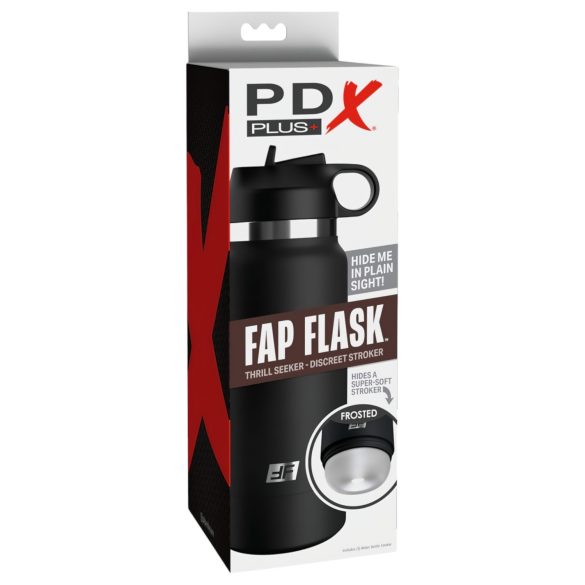 Fap Flask Thrill Seeker - мастурбатор бутилка - черен