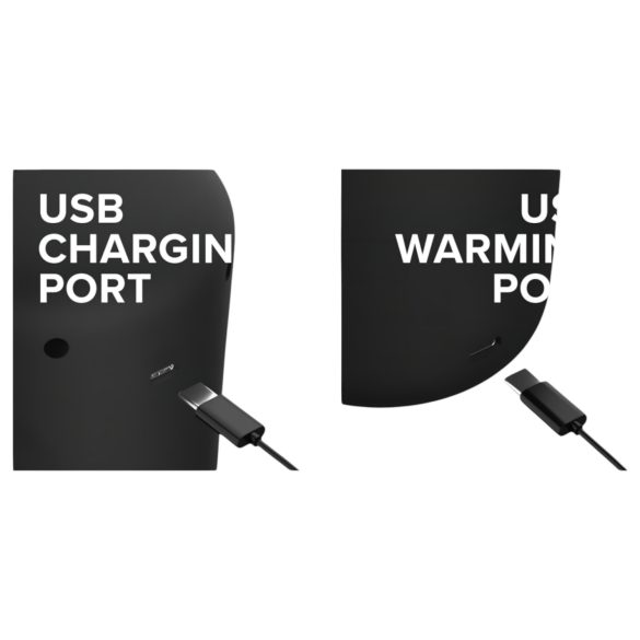 PDX Elite - мъжки мастурбатор с подгряване - черен