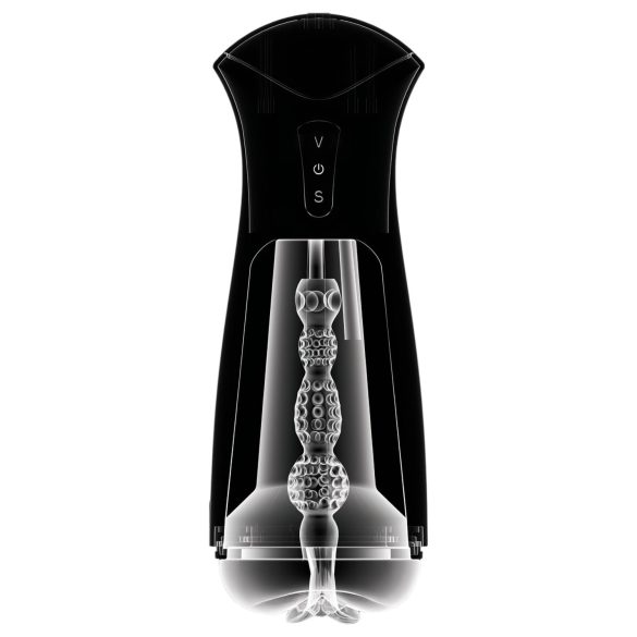 PDX Elite - мастурбатор с вакуум и вибрация - черен