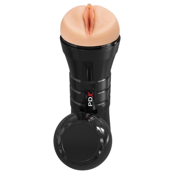 PDX Extreme Wet Pussy – реалистичен вагинален мастурбатор XXL (черен)