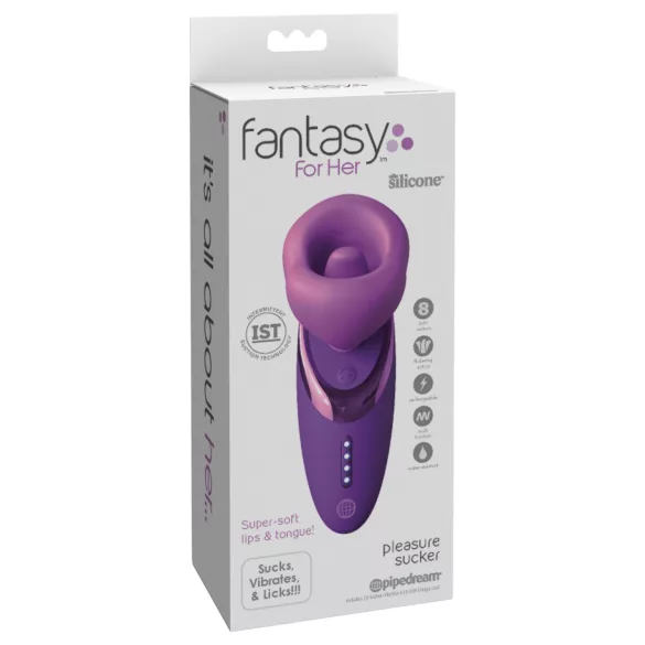 Fantasy For Her - вибратор с вакуум и орална стимулация - лилав