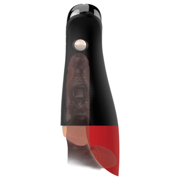 PDX Elite Fuck-O-Mat Pro XL - мъжки мастурбатор със стимулация и вибрация