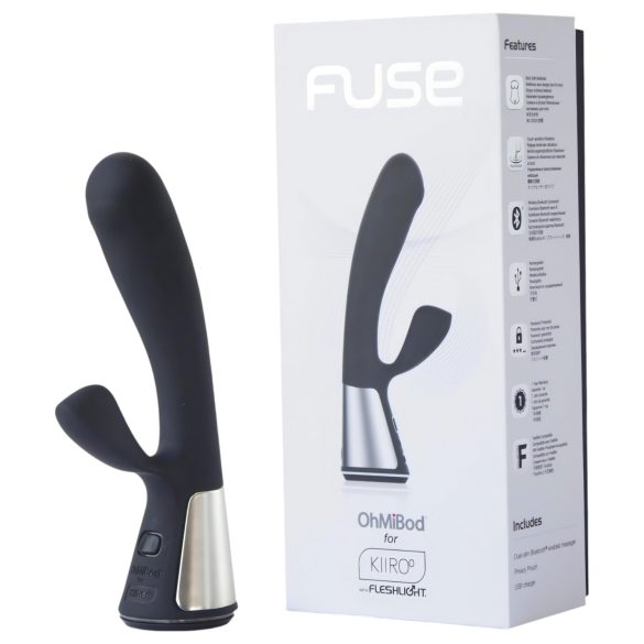 Fleshlight OHMIBOD Kiiroo - умен вибратор с клиторен стимулатор (черен)