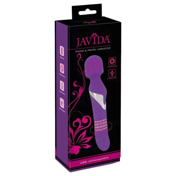 Javida - масажор и вибратор 2в1 - лилав