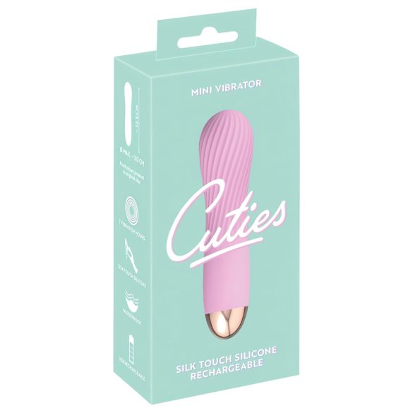 Cuties Mini - акумулаторен водоустойчив спирален вибратор (розов)