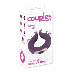   Couples Choice - вибриращ пенис ринг с 2 мотора - акумулаторен - лилав