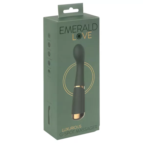 Emerald Love - вибратор за G-точка - водоустойчив, акумулаторен - зелен