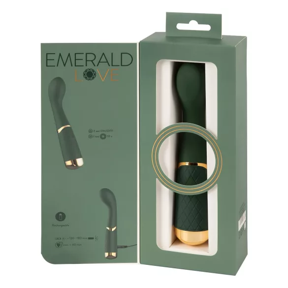 Emerald Love - вибратор за G-точка - водоустойчив, акумулаторен - зелен