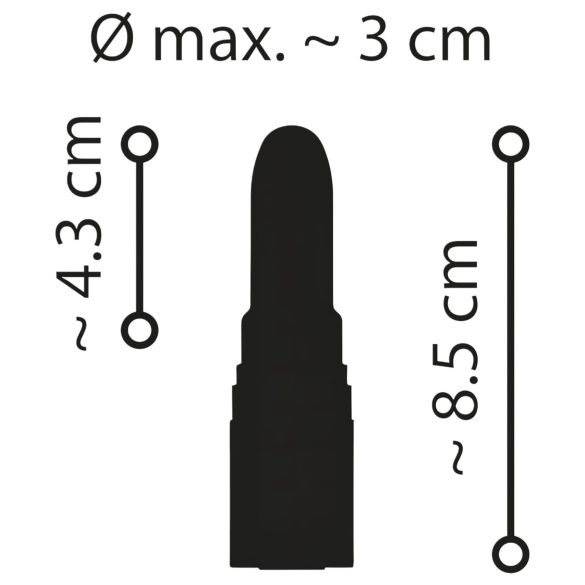 Emerald Love - вибратор червено червило с акумулатор водоустойчив