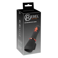   Rebel - вибратор за главичка с акумулатор и 2 мотора - черен