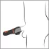 Rebel - вибратор за главичка с акумулатор и 2 мотора - черен