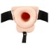 You2Toys Strap-on - кух вибратор, който се закопчава (естествен цвят)