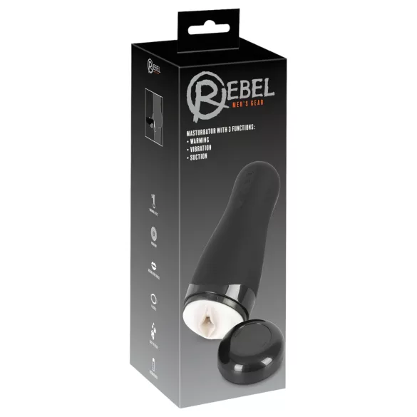 Rebel 3 Function - акумулаторен мастурбатор тип изкуствено влагалище с подгряване