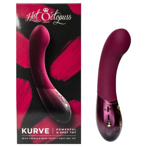 Hot Octopuss Kurve - акумулаторен, водоустойчив G-точков вибратор (лилав)