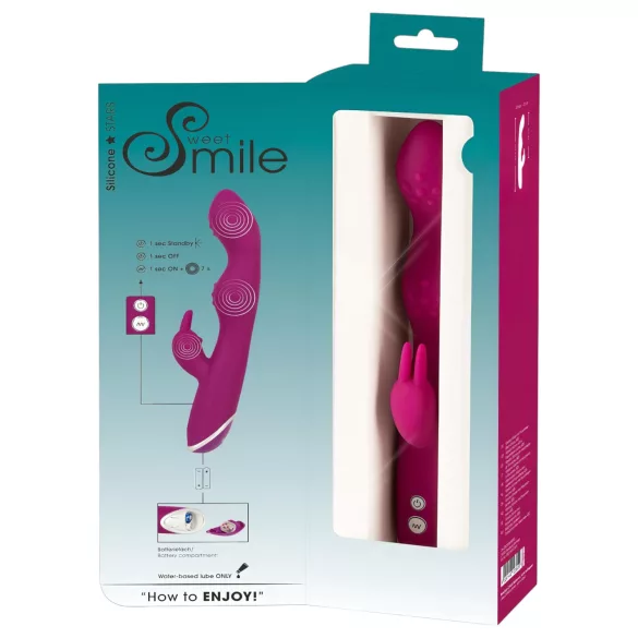 SMILE - вибратор за клитор и A/G-точка - гъвкав - лилав