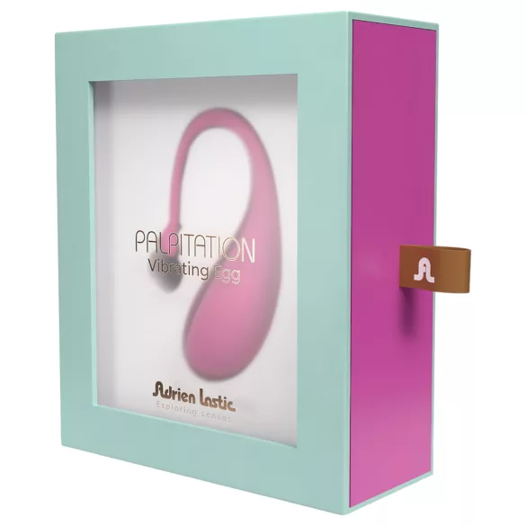Adrien Lastic Palpitation - носимо вибриращо яйце с управление чрез приложение (розово)