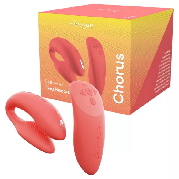 We-Vibe Chorus - вибратор за двойки с управление чрез приложение (оранжев)