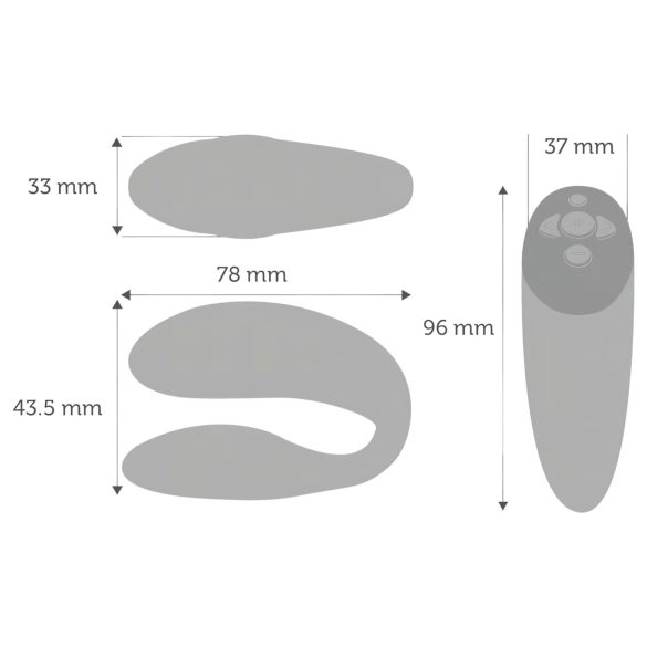 We-Vibe Chorus - интелигентен вибратор за двойки, акумулаторен (оранжев)