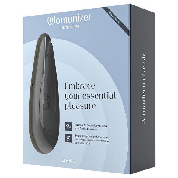 Womanizer Classic 2 - клиторстимулатор с въздушни вълни - акумулаторен - черен