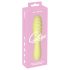 Мини вибратор Cuties Mini 3 - водоустойчив и мощен, жълт