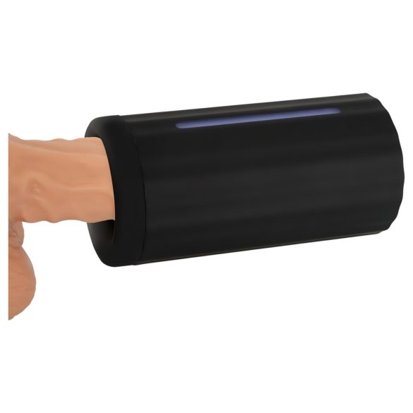 Rebel - мъжки мастурбатор с акумулатор и 3 функции - черен