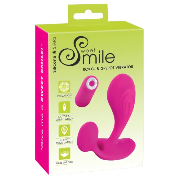 SMILE RC - акумулаторен G-точков вибратор с радио управление (розов)