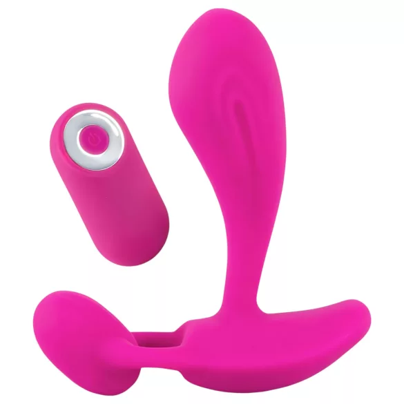 SMILE RC - вибратор за G-точка с дистанционно - презареждащ се - розов
