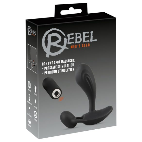 Rebel RC - 2в1 простатен вибратор (черен)