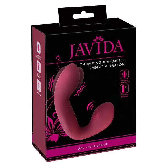 Javida Thumping - пулсиращ G-точка и клитор вибратор (червен)