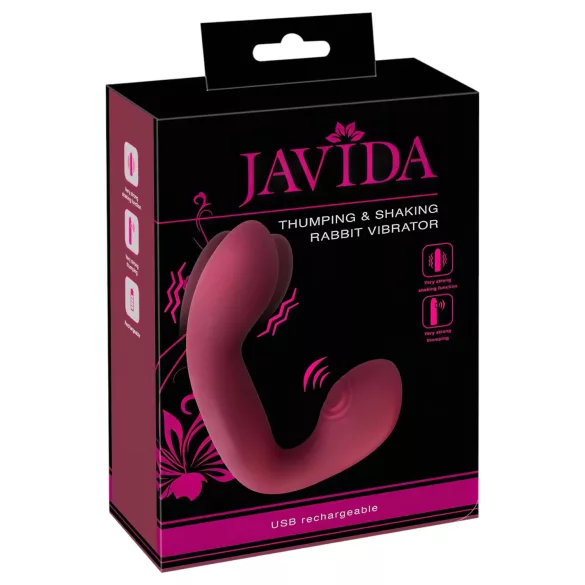 Javida Thumping - пулсираща G-точка и клиторен вибратор (червен)