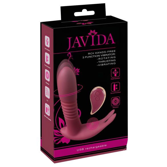 Javida RC - радиоуправляем вибратор с 3 функции за клитор (червен)