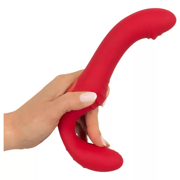 You2Toys - безкабелен страп-он вибратор с дистанционно - червен