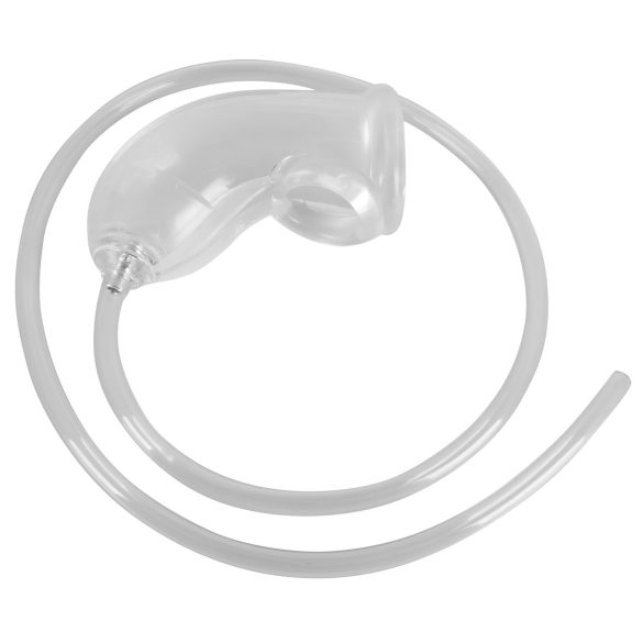 You2Toys - пенис накрайник с изходна тръба - прозрачен
