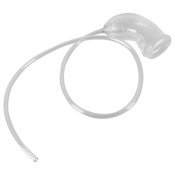 You2Toys - пенис накрайник с изходна тръба - прозрачен