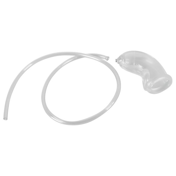 You2Toys - пенис накрайник с изходна тръба - прозрачен