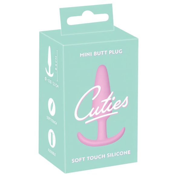Мини втулка Cuties - силиконова анална играчка в розово