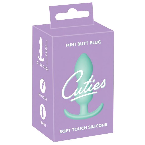 Мини Butt Plug - силиконово анално мини шише - ментово (2,3cm)