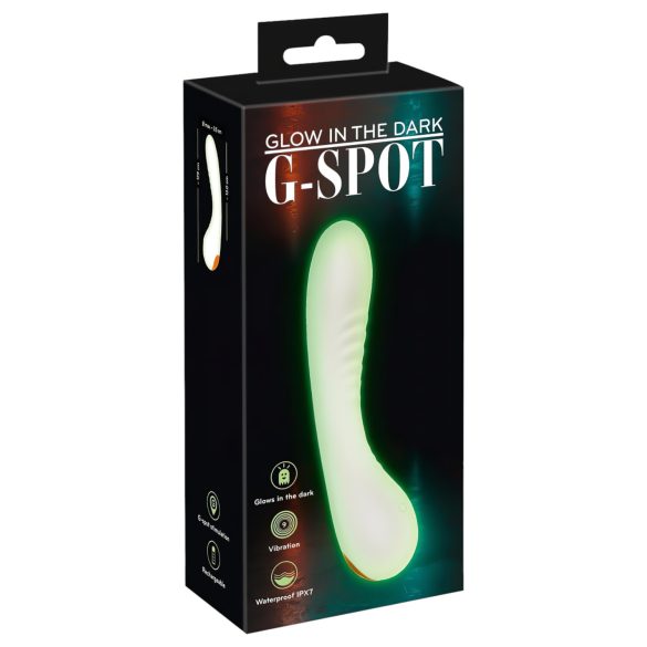 You2Toys Glow in the Dark - светещ G-точка вибратор (бял)
