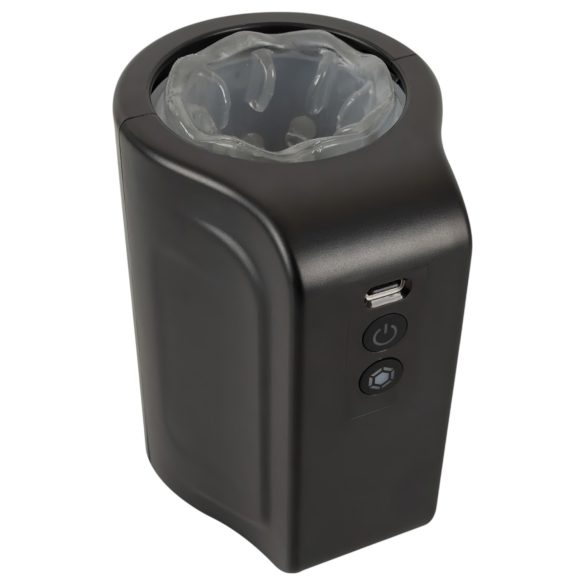 Rebel - водоустойчив въртящ се мастурбатор - черен