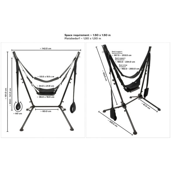 You2Toys - секс люлка и стойка (черна)