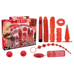   You2Toys - вибрационен комплект червени рози - 9 части